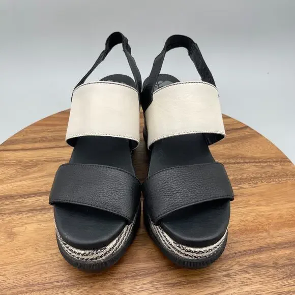 Sorel Joanie II Sandals Womens Size 10 Slingback Leather Platform Casual Shoes - Picture 2 of 8